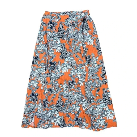 Cabi Calypso Maxi Skirt Paradise Floral Faux Wrap Sash Elastic Style 5250 size S - Picture 3 of 10